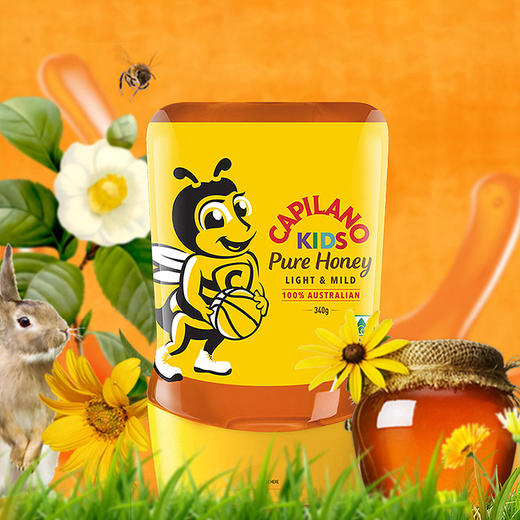 澳大利亚康蜜乐轻甜蜂蜜340g/033639 专为儿童打造的甜蜜能量呵护敏感肠道 商品图0