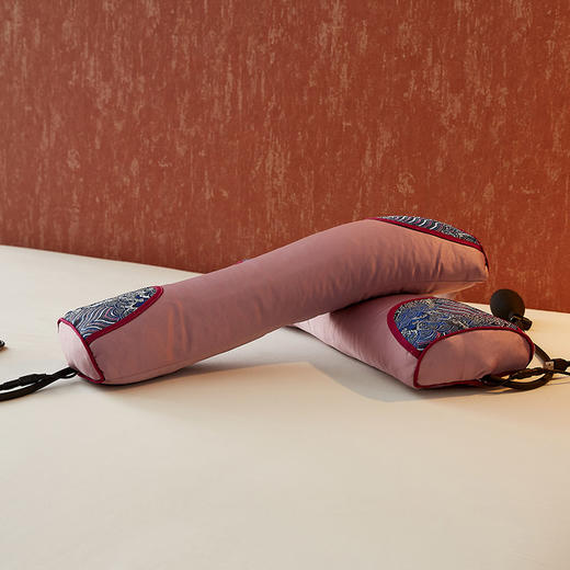 自然醒草本热敷可调节颈枕决明子艾草荞麦壳枕调节高度加热可拆洗手工睡眠枕LK 商品图11