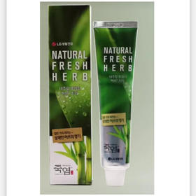 LG 竹盐清新草本牙膏 草本国产