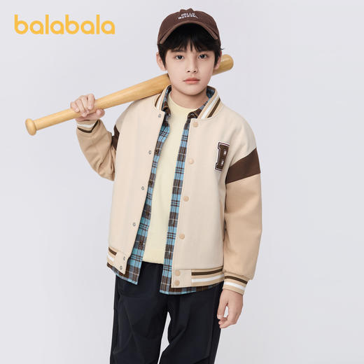 巴拉巴拉儿童外套棒球服男童春秋款新款洋气中大童女童学院风 商品图1
