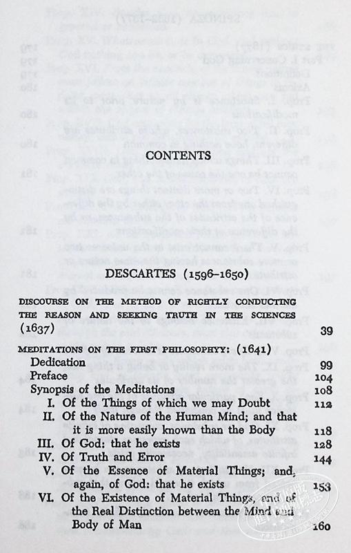 预售 【中商原版】理性主义者笛卡尔 The Rationalists Descartes 英文原版 Rene Descartes Benedict de Spinoza 哲学 商品图3