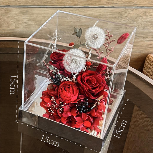 永生花蒲公英亚克力花盒 商品图3