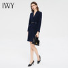IWY/时尚干练藏青色西装连衣裙女2023新款气质女神范通勤总裁职业正装Q13332 商品缩略图2
