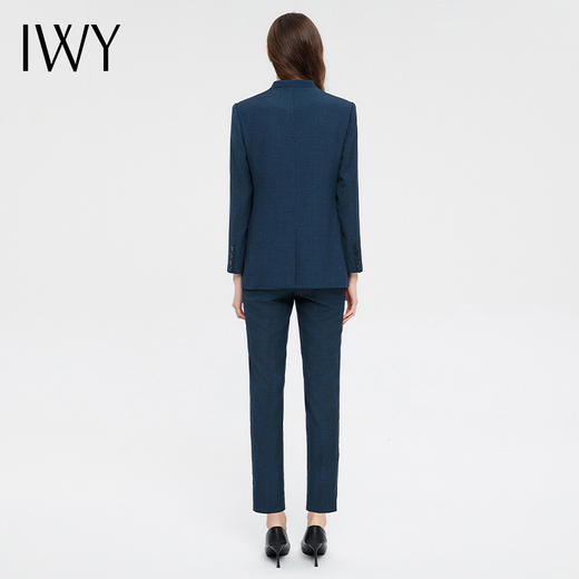 IWY/高级感藏青色西装马甲三件套职业装珠宝店工作服正式场合商务正装CM13322+P12222 商品图4
