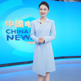 IWY/蓝色艺考播音主持人正装不规则西装裙高端演讲比赛服装女Q1005-L