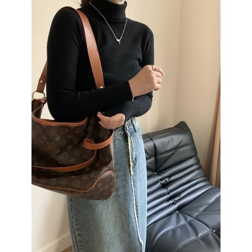 秋冬【十色堆堆领羊绒打底衫】保暖纯色 高领百搭 修身显瘦 针织打底衫女 商品图4