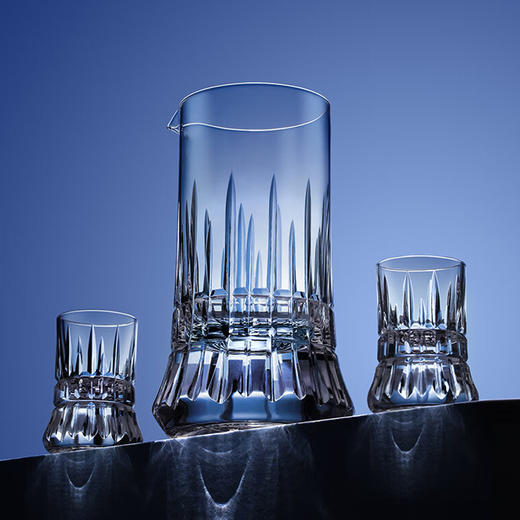 凯洛诗Calops光芒水晶白酒杯套装礼盒定制生日送礼家用高档高颜值分酒器 光芒白酒杯B款 商品图1