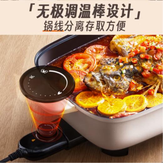 小熊（Bear）火锅专用锅 电火锅 6分钟速沸 家用电锅一体多功能电煮锅涮肉火锅锅具 DHG-D80F3 8L大容量    淘气 商品图3