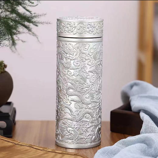 积分-浮雕银保温杯礼盒套装 商品图2