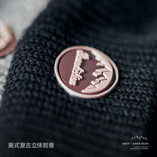 工装优选 美式复古字母冷帽折边针织毛线帽保暖百搭瓜皮帽子男冬 商品图4