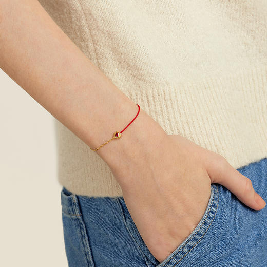 ONCHIC 愿旺手链镀18k金拼接原创手绳 商品图5