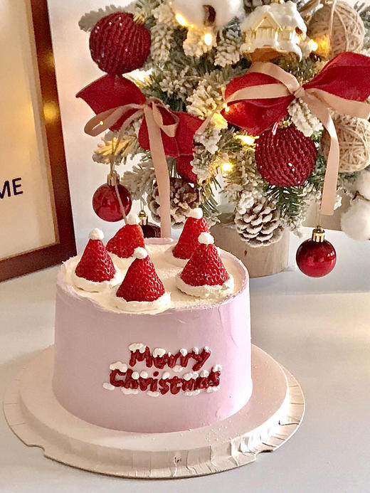 【草莓季】Merry Christmas 圣诞节草莓蛋糕 商品图0