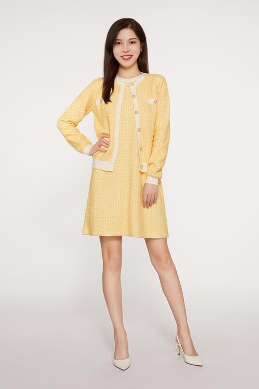 Le Malene 香奈儿风黄色连衣裙套装 9755 商品图1