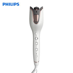 【家居】飞利浦 (PHILIPS)自动卷发棒 BHB878 陶瓷白