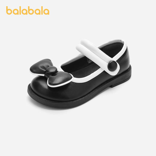 巴拉巴拉女童公主鞋文艺复古休闲春秋新宝宝精致小香风小皮鞋 商品图0