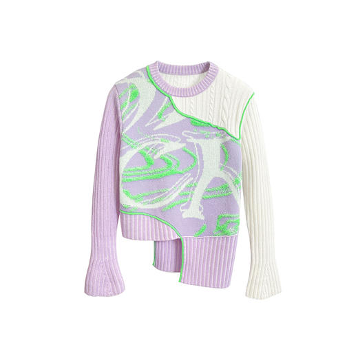 圆领休闲羊绒衫 商品图0