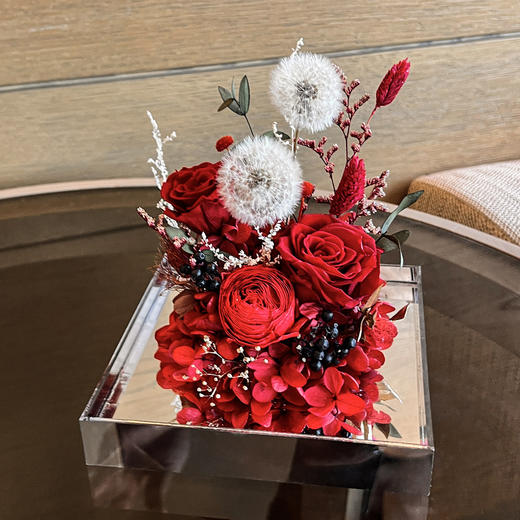 永生花蒲公英亚克力花盒 商品图2