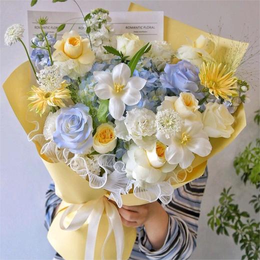 奶油春天（蓝绣球+奶油杯混搭） 商品图0