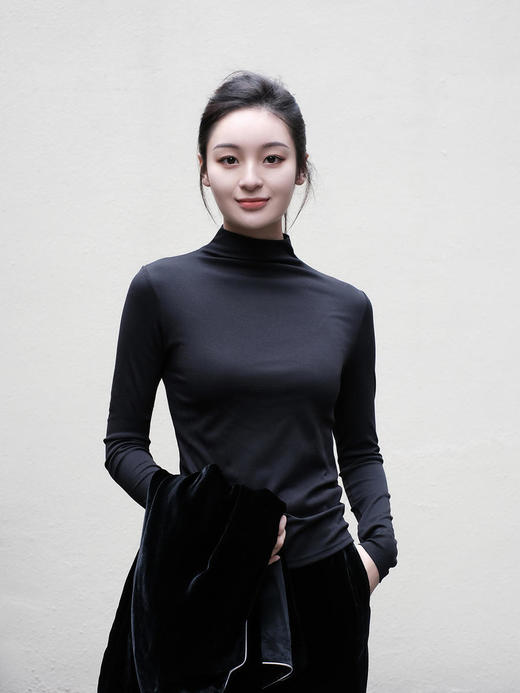 盛唐牡丹 |艾蒂芮拉| Tencel莫代尔新疆长绒棉高领打底衫 商品图10