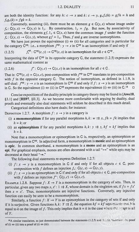 【中商原版】艾米莉 里尔 语境中的范畴论 Category Theory in Context 英文原版 Emily Riehl 商品图6