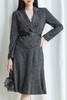 Le Malene 灰色修身优雅西装半裙套装 13841 商品缩略图4