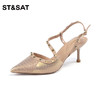 星期六性感包头铆钉细高跟SSC1114076 商品缩略图1