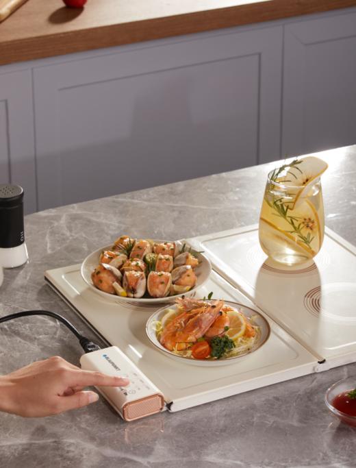 花花品质生活团温暖居家好物分享——德国蓝&宝可拆卸组合式暖菜板！多功能热饭菜保暖板/温奶/温茶/温汤/烤水果干等多功能使用，可拆卸折叠便于收纳，快速升温/定时保温，满足1人/2人/多人聚餐使用 商品图11