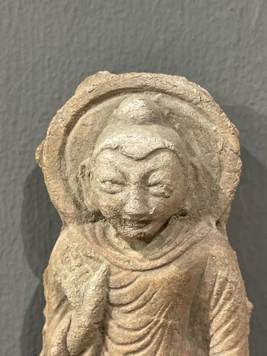 灰陶释迦牟尼立像残件，顺丰包邮 商品图5