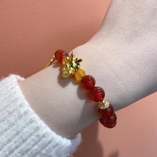红玛瑙招财纳福手链CF 商品图1