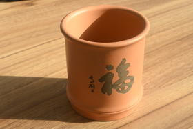 紫砂木鱼石制品 竹节杯 1套1只