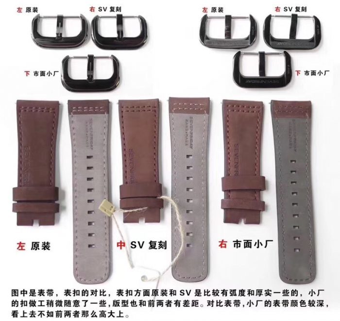 Sevenfriday-M系列M2/02撞击灵魂工业元素自动机械男表 真假对比