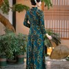 SYG-667秋冬长款遮肚子连衣裙新款气质减龄女神范高端印花打底裙子 商品缩略图1