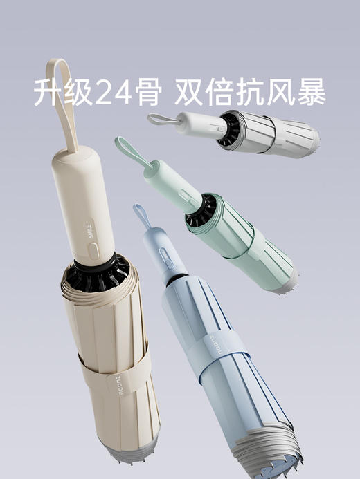 左都 ZD191全自动双龙骨反向抗风暴雨伞专用 印章伞 商品图1