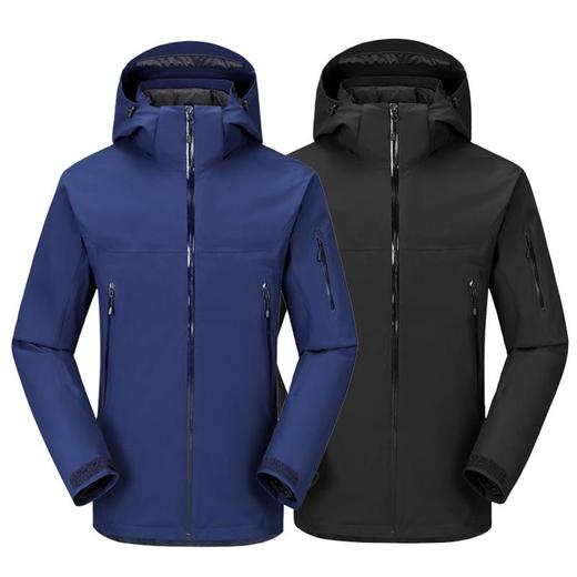 户外防水羽绒内胆冲锋衣男女两件套三合一可拆卸羽绒服接缝压胶防风登山服 商品图1