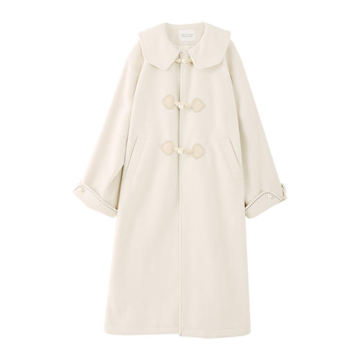 鹿向南《琅玕粉黛》娃娃领单面呢毛呢外套冬2023新款大衣女设计感 商品图4