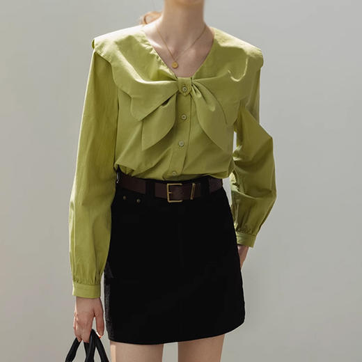 裁缝学苑AX151 新款衬衫纸样女装长袖法式复古娃娃领衬衣上衣样板 商品图3