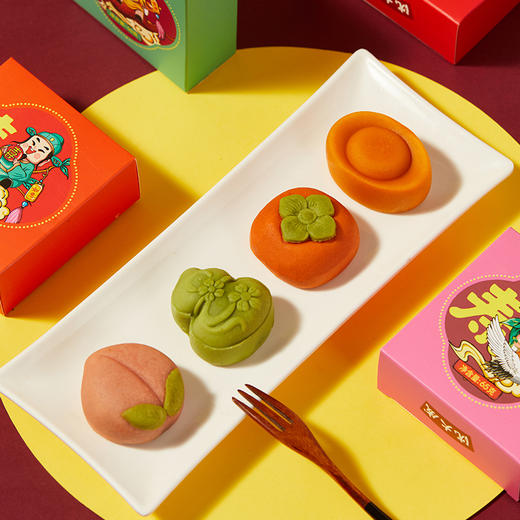 【中华老字号】节日礼盒 沈大成 福禄寿喜礼盒 205g 商品图2