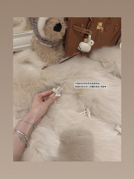 金蘑菇菇 l'enfant甜心小奶狐/ 整皮狐狸毛轻奢皮草外套女高级感 商品图4