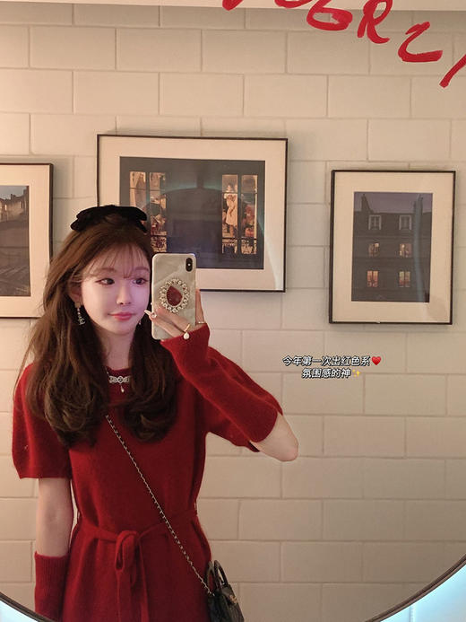 金蘑菇菇 佩里斯恋人/ 两版本 秋冬氛围感袖套毛衣 商品图1