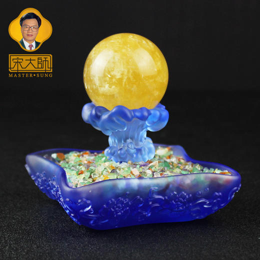 宋韶光大师富贵满堂 金碧满堂 财富元宝古法琉璃摆件礼品饰物 商品图4