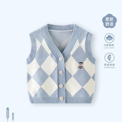 【32款 时尚百搭】婴儿马甲春秋外穿男宝宝针织小背心男秋装开衫马夹儿童网红坎肩女 商品图6