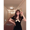 金蘑菇菇 All you need is dress miu年末丝绒组/ 复古收腰连衣裙 商品缩略图0