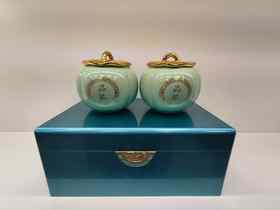 品鉴钢琴漆木盒【2大罐.蓝色】88元一套/一件8套