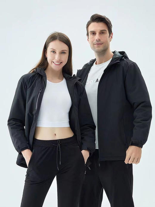 CHINA SENLIN LANG情侣加绒加厚保暖防风防雨软壳冲锋衣 商品图2