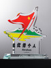 亚克力水晶奖杯奖牌定制定做创意优秀个人年会颁奖流动红旗纪念品 商品缩略图2