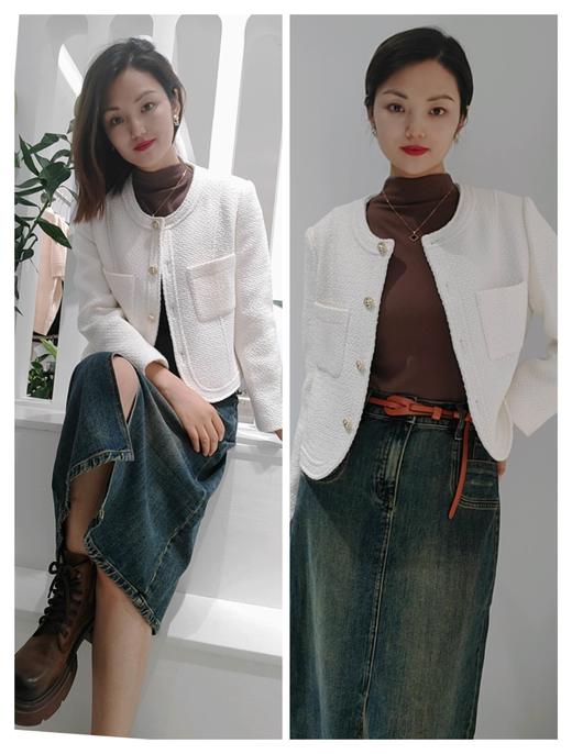 38X115新款打底磨毛立领飞机短袖 商品图5