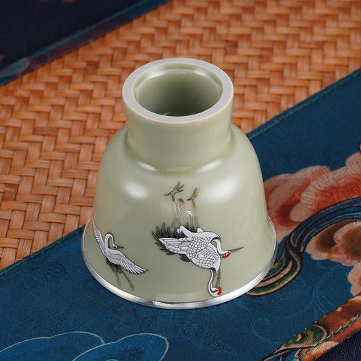 子佩集S990银【鹤喜】茶具【CB005】茶杯摆件2312 商品图5