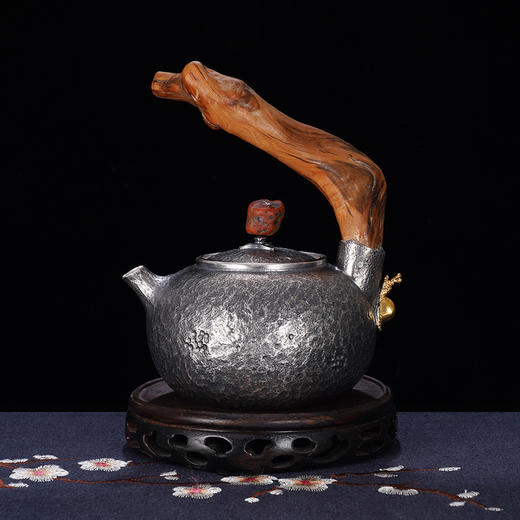 子佩集S999银【励志年华】小茶壶公道杯摆件茶具套装【TG001】【TG002】2312 商品图1