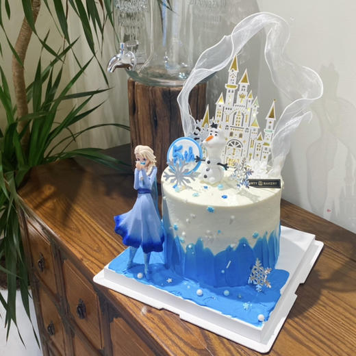 儿童蛋糕 | 爱莎蛋糕 冰雪奇缘蛋糕加高款6寸8寸10寸（纯动物奶油新鲜水果夹心 提前1天预定） 商品图2
