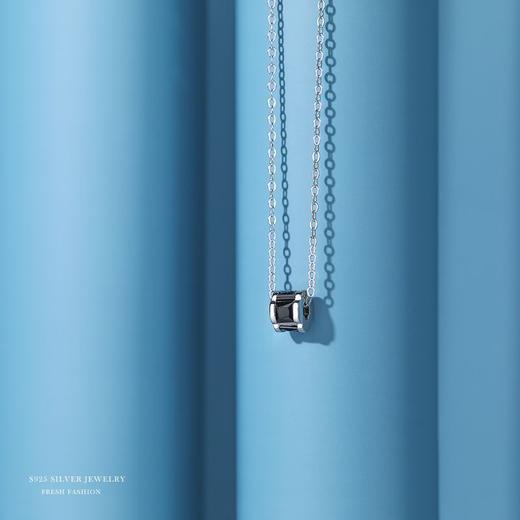 【小蛮腰】S925银镶钻黑白锆石项链【YXS-A1225】 商品图1